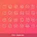 Free Vector Iine Icons by sumit chakraborty in 40个圣诞矢量图标的饕餮大餐下载