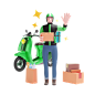 delivery-service-man-with-package-boxes-and-scooter