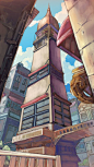 3 point perspective colored by cos22.deviantart.com: 
