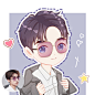 Q版手绘头像设计情侣卡通人物形象微信logo真人照片漫画定制作-淘宝网