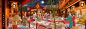 给影视城画的气氛图影视，场景，气氛图