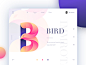 B&Bird brenttton immortal web logo vector typography illustration graphic gradients colors