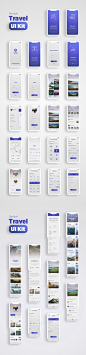 #APP模板#
旅游旅行景点航班信息app UI界面psd sketch源文件分层模板-2