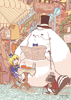 小猫爷爷爱吃糖采集到插画参考