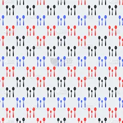 无缝彩色模式矢量插图