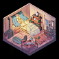 Cozy isometric room, Katherine Tromsa : ...or not?