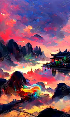 风景手机壁纸 【酷图网】手机壁纸,插画,漫画,风景插画,壁纸