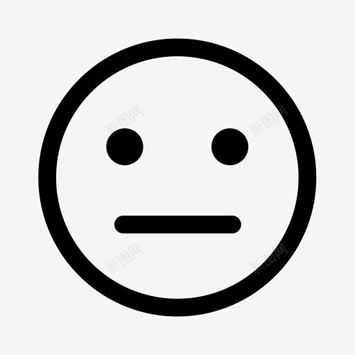 中性表情情绪图标 免费下载 页面网页 平面电商 创意素材-花瓣网