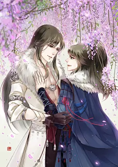 剑侠情缘网络版叁 同人图 插画 壁纸 | 七夕贺 | 半次元-第一中文COS绘画小说社区
