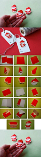 DIY Cute Paper Santa Claus: 
