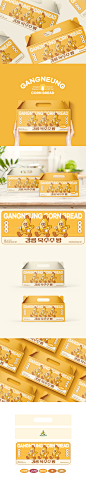 강릉 옥수수빵 박스디자인 콘테스트 박스(상자) 이미지 1