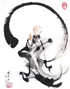 枫林红雨采集到和尚