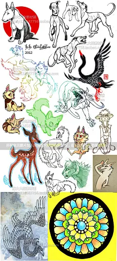581张欧美狼族CG插画图片飒爽狗犬类游戏CG角色精灵人设兽人拟人-淘宝网