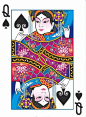 中国风的扑克牌插画设计欣赏 
via  Joanne Lin ​​​​