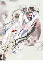 古风大触 猫君大白 唯美插画