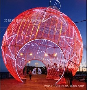 2013年新款大型圣诞球体 圣诞五角星布...