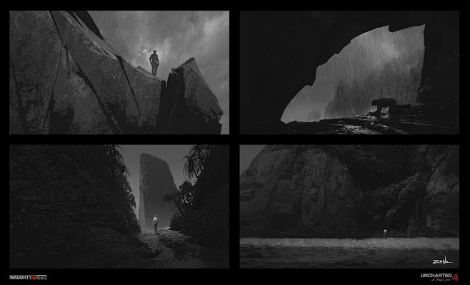 Uncharted 4 - B&W Sk...