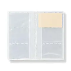MUJI 无印良品 塑料名片簿/名片册 60枚/三段
