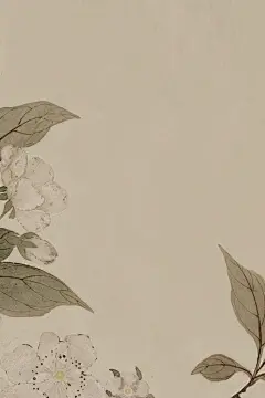 工笔画海报展板背景设计