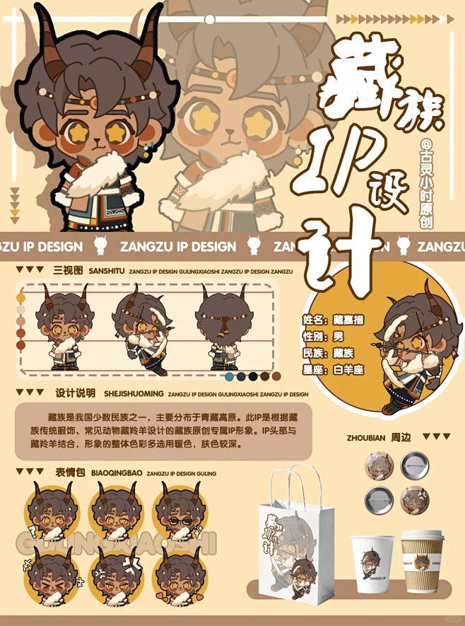 藏族IP设计丨爱这个展板 - 小红书-花瓣网