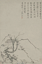 “清初四僧”之一弘仁画梅