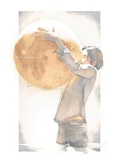 为月亮哭泣插画图片壁纸