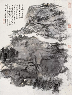 oyyxdy828采集到张大千粗笔山水