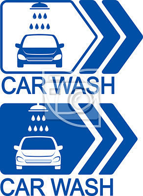 car wash icon with a...