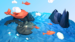 赤司司_采集到C4D低多边