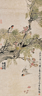 陈子奋花鸟画作品