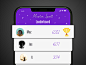 For #DailyUI challenge #019, I had to create a leaderboard.

I have created a leaderboard for a game on a phone, focusing on how the person in the lead would be highlighted.