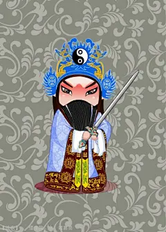 卡通京剧人物图片