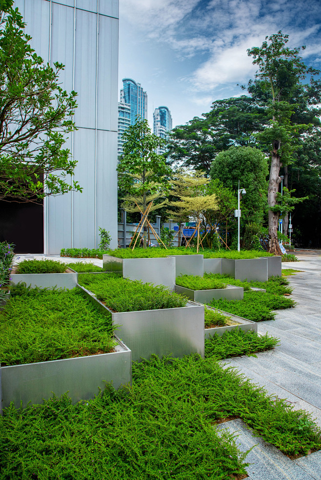 深圳能源大厦 商业 办公景观 现代 跌级...