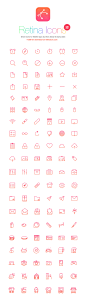 RetinaIcon: 120 Free Icons | GraphicBurger