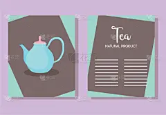 分离着色,菜单,茶壶,图标,贺卡,华丽的,传统,精神振作,厨房器具,陶瓷制品