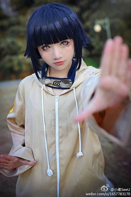 火影忍者日向雏田cos。CN：小柔。【侵...
