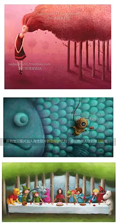 108张欧美沉默CG插画图片寂寞的绘画色彩厚涂意识流寂静风-淘宝网