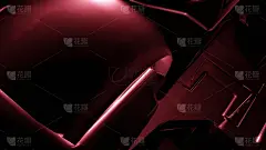 一个抽象的科幻背景的3d渲染插图。用于名片模板、名片、邀请函、广告、横幅、商业用途