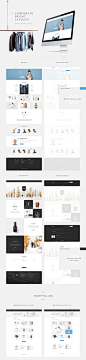 Hydrus : Hydrus is a clean and trendy PSD Template. Composed by grid based PSD’s. Can be used for a lot of type of websites, like modern corporative pages, blogs, shops, and trendy personal pages.