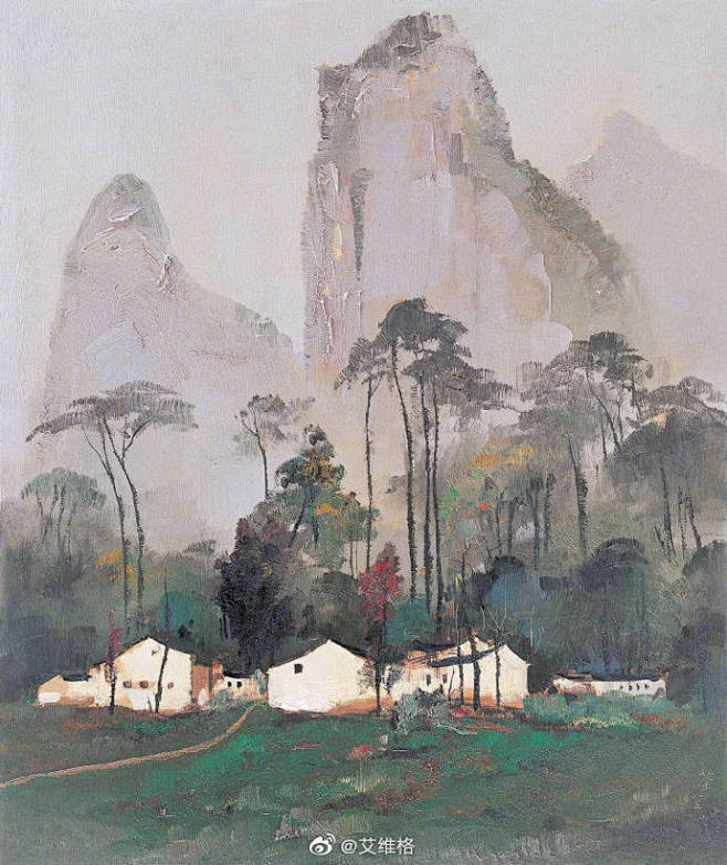 油画风景丨吴冠中​​​​
