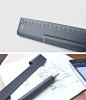 hmm rule/one is a combination pen and ruler . back the kickstarter campaign.very clever design and a helpful tool. good for drafters and artists