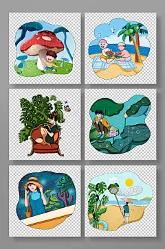 立夏插画