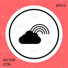 云,彩虹,分离着色,红色,黑色,计算机图标,华丽的,天气,春天,弯曲