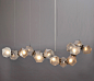 WELLES GLASS Long Chandelier | Architonic