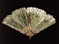 19世纪末期艺术家George Keiswetter为美国“Allen Fan Company”扇子公司绘制的扇子。这些扇子大都使用蕾丝，纱，绸缎扇面配上象牙，乌木，珍珠母贝的扇柄，然后艺术家在扇面上手绘创作精美画作。现收藏在美国波士顿美术馆。