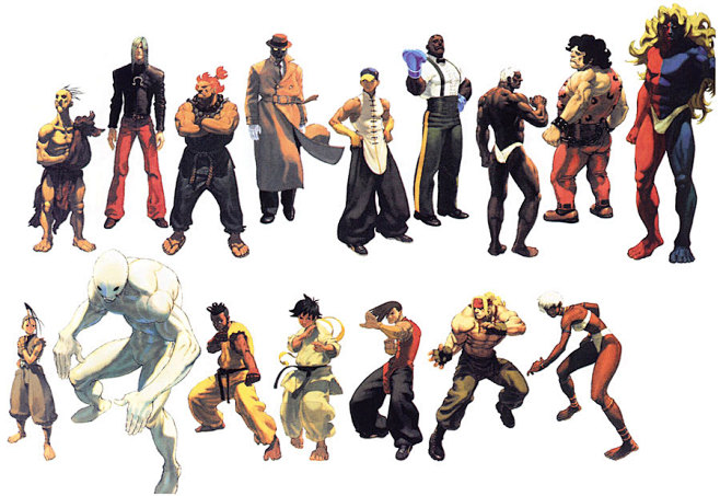 Street Fighter III Characters Art from Street Fighter III-2-花瓣网