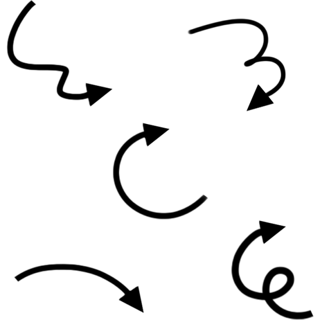 手绘卡通涂鸦箭头20