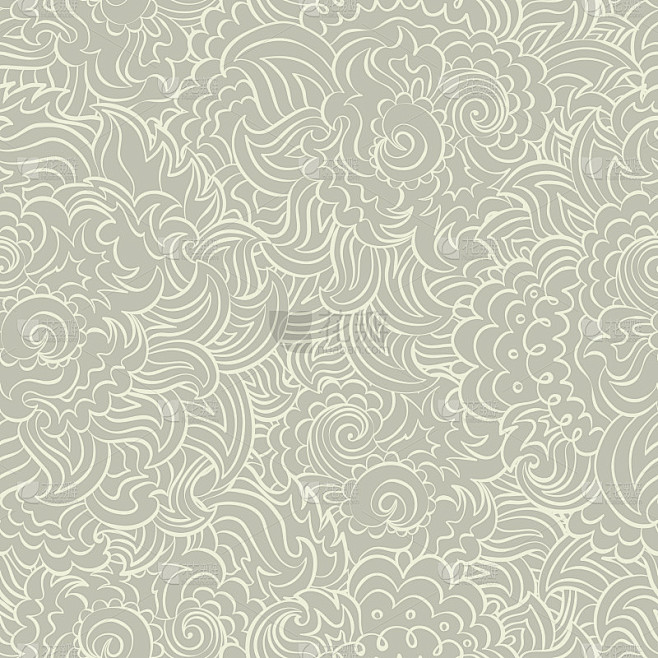矢量花无缝图案背景