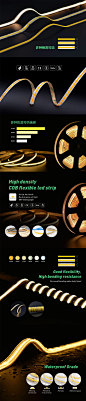 DC12V 24V DC 3mm 4mm 5mm 6mm 8mm 10mm high density no light spot dotless COB led extremely flexible strips 180 degree view