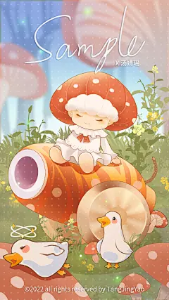 偶尔也会画一些小可爱_汤婧瑶__插画师作品_涂鸦王国gracg.com
